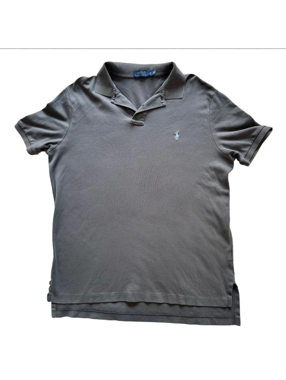 Polo Ralph Lauren Men’s XL Polo Shirt Gray Blue Pony Classic Fit Short Sleeve